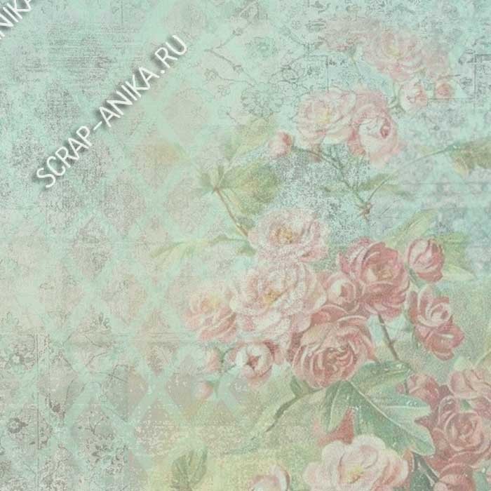 бумага для скрапа, бумага с розочками, бумага для скрапбукинга, скрап бумага, бумага дизайнерская