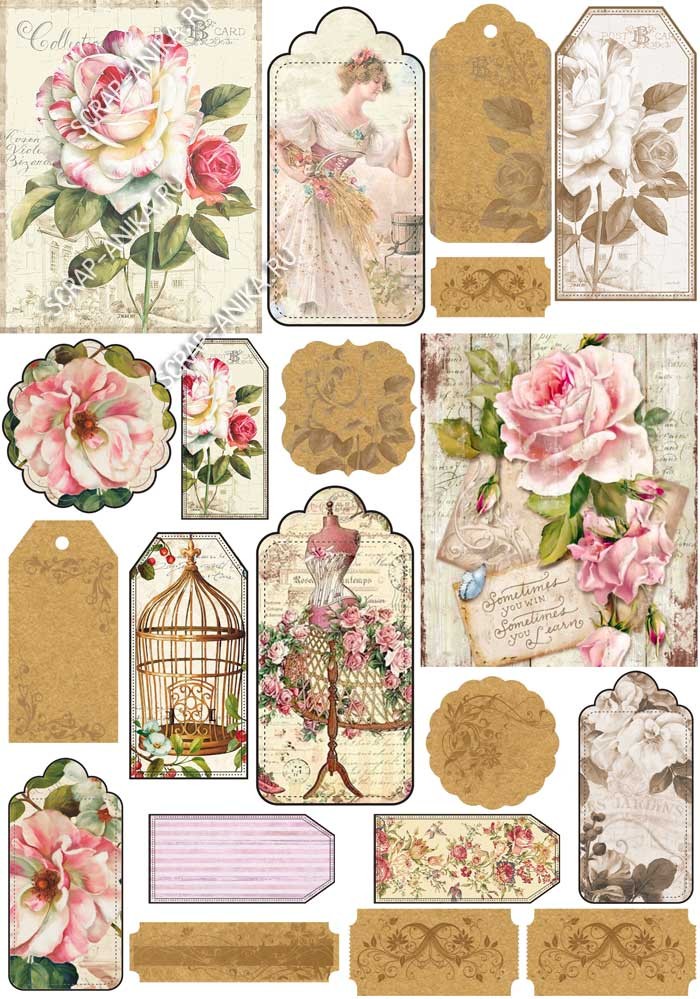 бумага для скрапбукинга, тэги для скрапа, скрап странички, красивые странички в блокнот, страницы в блокноты