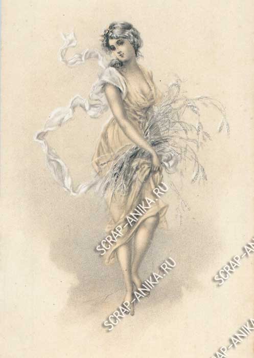 карточка с девушкой