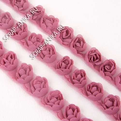 кружева розочки, тесьма розочки