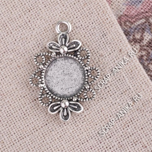 металлическая рамка, рамочка для кабашона, красивая рамка