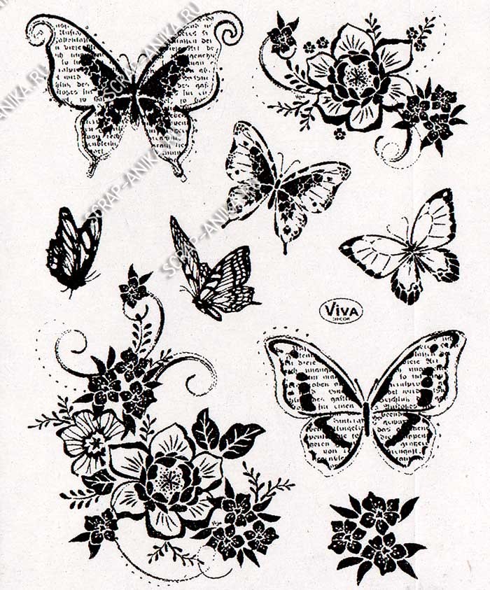 трафареты, трафарет, бабочка трафарет, трафарет бабочки