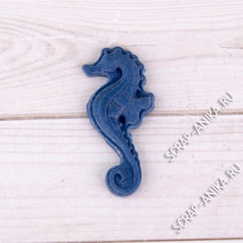 детали для скрапбукинга, детали из полимерной глины, морской конек для скрапа