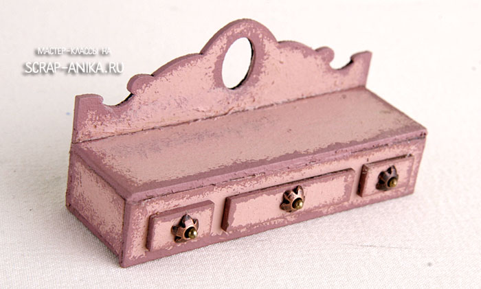 полочка для кукольного домика, кукольный румбокс