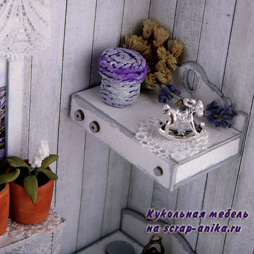 кукольный декор, кукольный домик, румбокс в стиле прованс, прованс