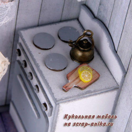 кукольная кухня, кукольная плита, кукольный румбокс