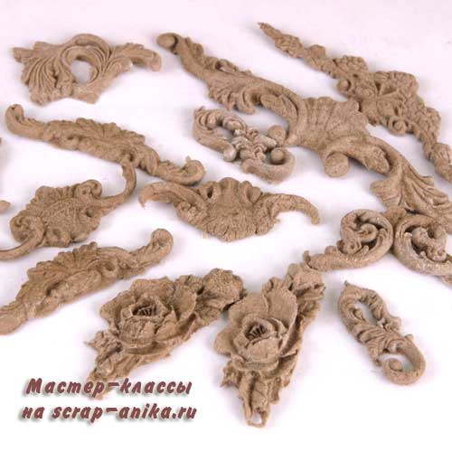 декор из пульпы, декор из древесной пасты, декор из дерева, декор для дерева