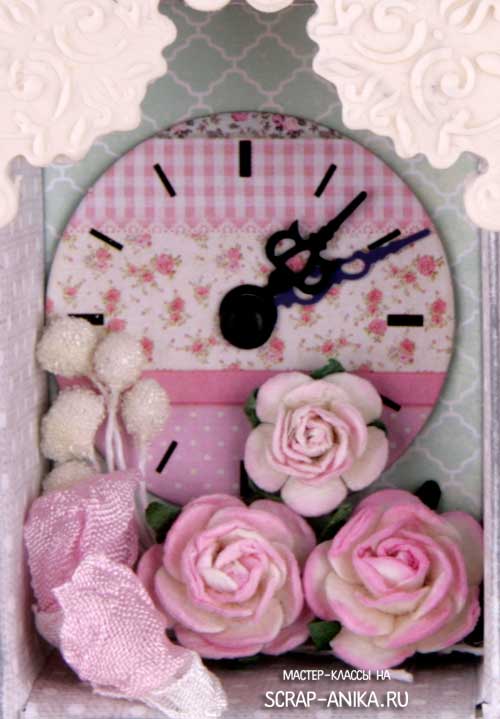 часы, декор, шадоубокс, скрапдекор, как сделать шадоубокс, что такое шадоубокс