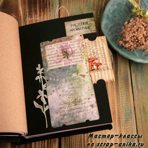 страница блокнота, блокнот ручной работы, блокноты как оформить, скрапбукинг