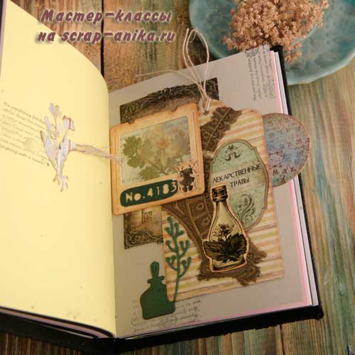 как оформить разворот, блокнот ручной работы