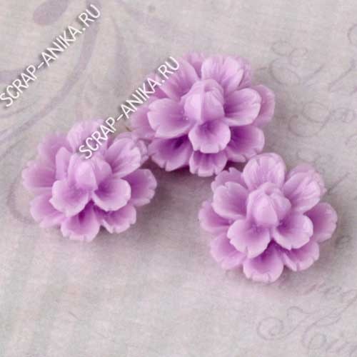 цветочки акриловые, цветочки для скрапбукинга, цветочки готовые