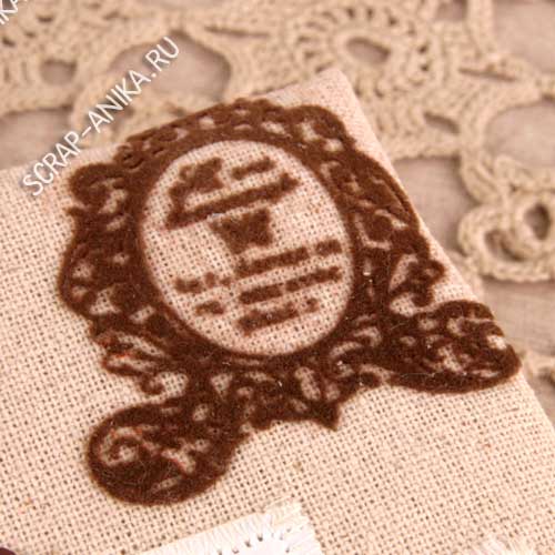 термоперевод, перевод на бархате, скрапбукинг, обложка для блокнота