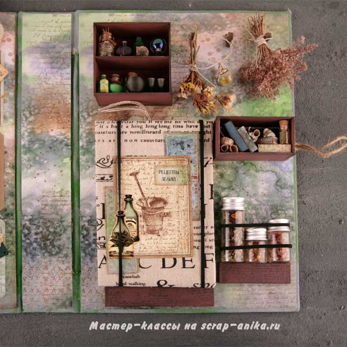 лэпбук по зельеварению, скрап аника, скрапбукинг, своими руками, 