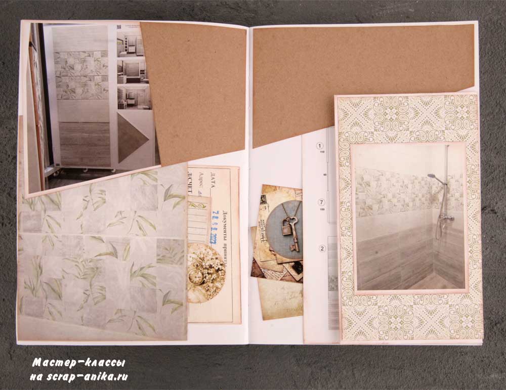 как оформить артбук, джанк бук, скраапбукинг, по ремонту, ремонт