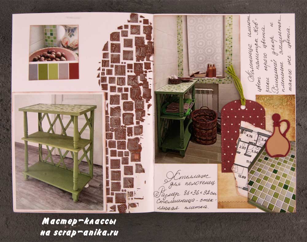 дизайн интерьра, дизайн душевой, дизайн в ванной, скрапбукинг, скрапдетали