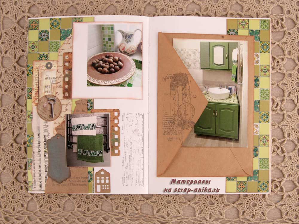 разворот артбука, артбук своими руками, ремонт, как делаю ремонт, ремонт своими руками, мебель своими руками