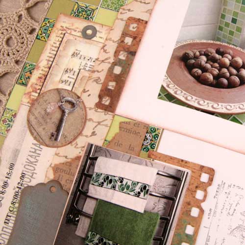 как оформить, бумага для скрапбукинга, красивые странички, странички в блокнот