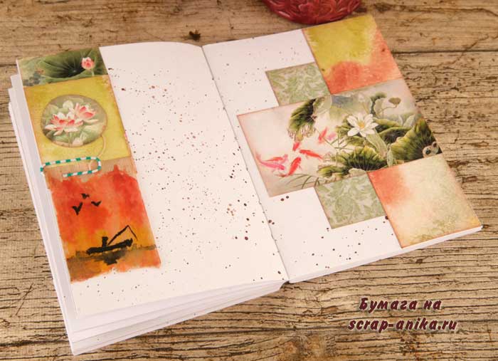 коллекция бумаги с рыбками, бумага с рыбками, бумага скрап-аника, бумага для скрапбукинга