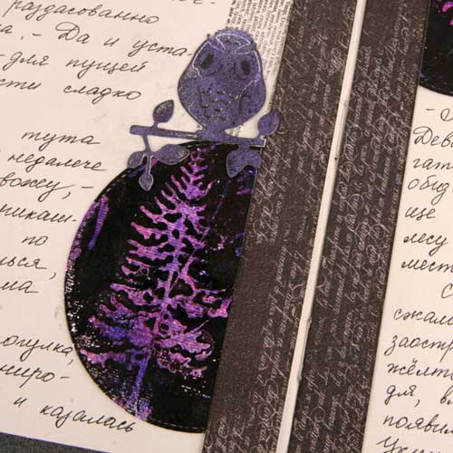 вырубка, сова, скрапбукинг, скрапдетали, оформление страниц