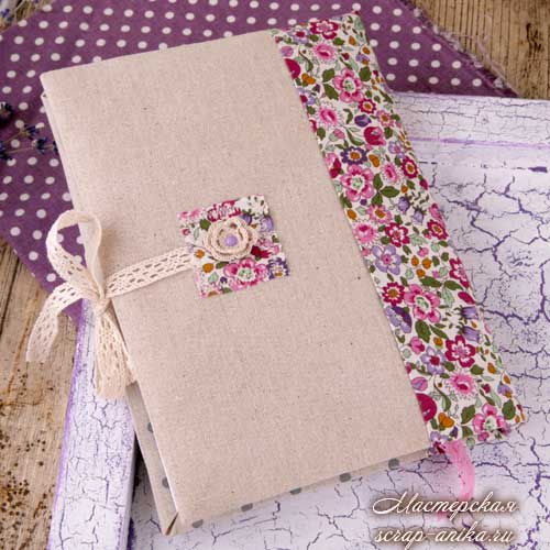 яркий блокнот, как оформить блокнот, блокноты своими руками, льнные блокноты