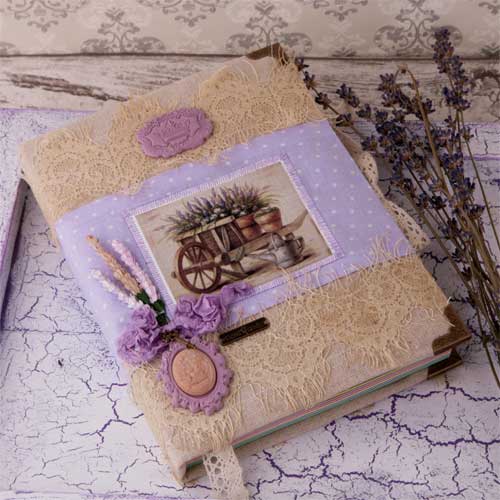 прованс, стиль прованс, блокнот в стиле прованс, блокнот своими руками