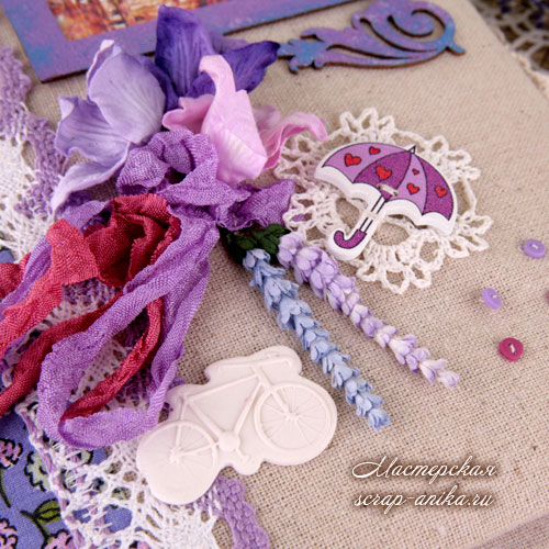 блокнот своими руками, стиль прованс, стильный блокнот, блокнот с цветами, подарок, блокнот на подарок