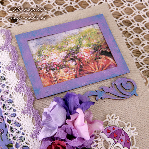 прованс, красивый блокнот, как сделать блокнот, блокнот с кружевами