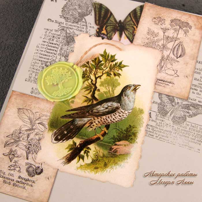 ботанический стиль, призрачное спасение, скрапстранички, скрапбукинг